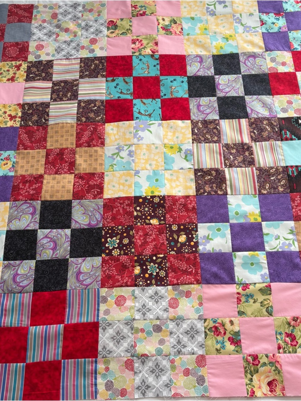 New scrappy quilt top!